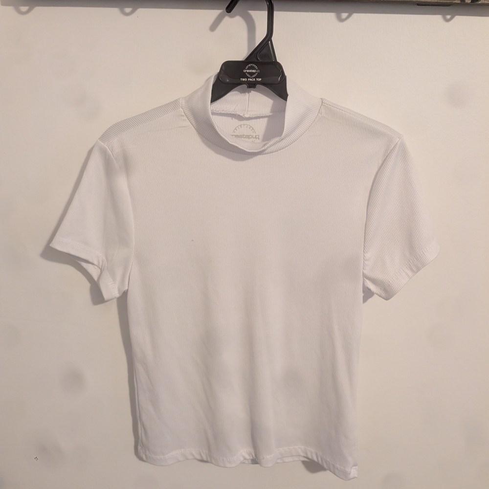 One Step Ahead Classic White Short Sleeve Tee